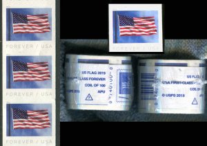 1st Class Forever USPS Microprinting Coil Roll Of 100 2019 Genuine $60 Face 