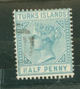 Turks Islands #48A Used Single