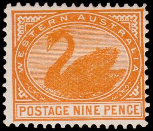 Western Australia Scott 82, Perf. 12.5 (1902) Mint H F-VF, CV $50.00 M