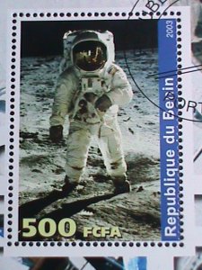 ​BENIN STAMP:2003 FIRST MAN ON THE MOON- CTO S/S SHEET VERY FINE