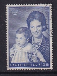 Greece  #878  used 1966 princess Alexia 3.50d