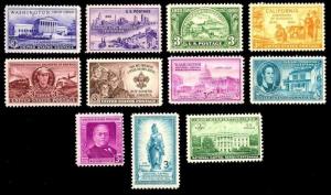 1950 Year Set of 11 Commemorative Stamps Mint NH - Stuart Katz