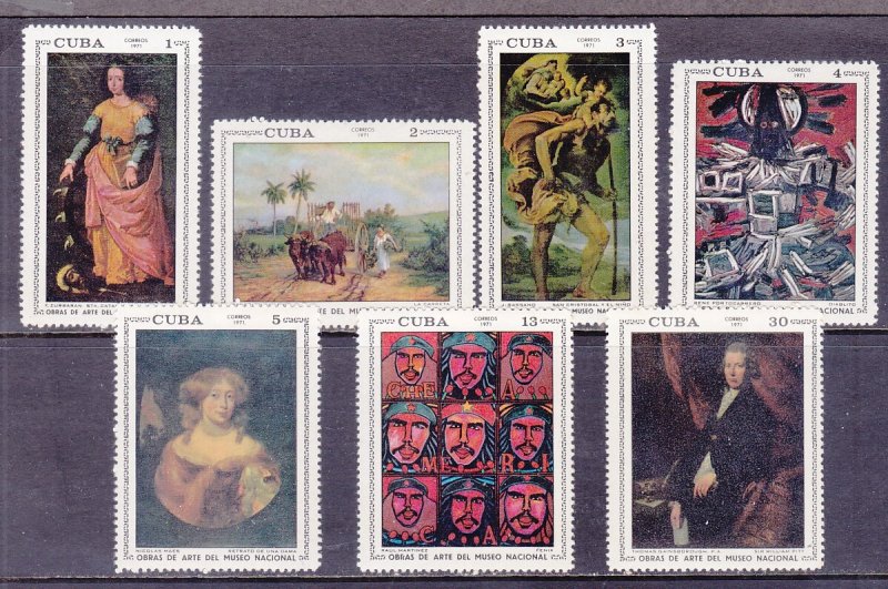 Cuba 1640-46 MNH 1971 Paintings in National Museum Full Set of 7