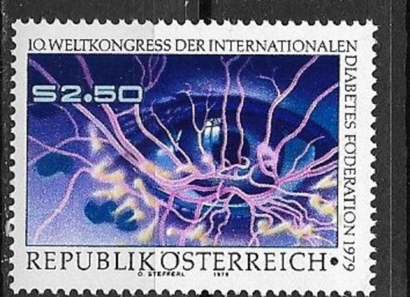 Austria 1979 Diseased Eye and Blood Vessels SC# 1130 MNH