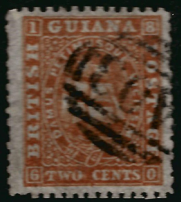 British Guiana SG52 Used FVF short sides Cat$32..Fill a Key spot!