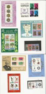 Malawi, Postage Stamp, #267a, 284a, 311/4a, 345a, 357a, 362-5a+ Mint NH, JFZ