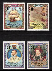 TRISTAN DA CUNHA 1980 Sir Francis Drake; Scott 278-81, SG 283-86; MNH