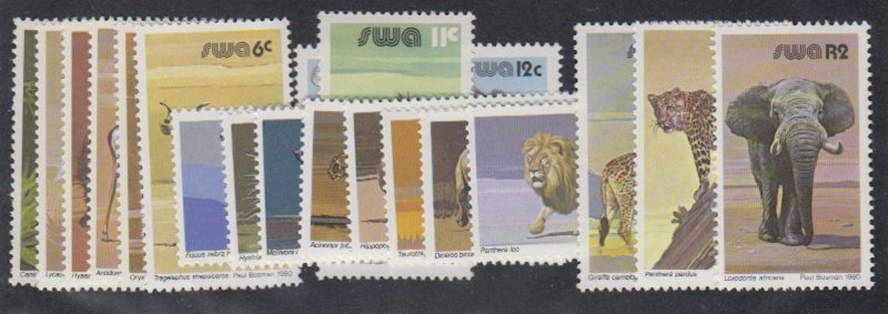 Southwest Africa - 1980-85 - SC 447-63 - NH - Complete Set - Wild Animals