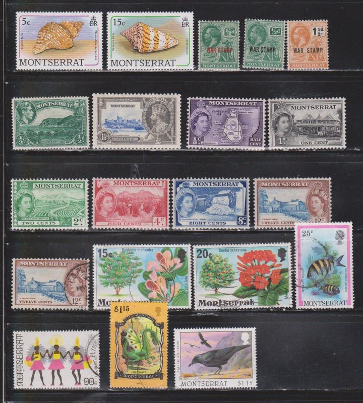 MONTSERRAT - Small Lot Of Mint Hinged & Used Stamps - Nice