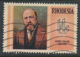 Rhodesia   SG 488 SC# 300 Used  Famous Rhodesians  see details 