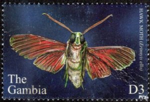 Gambia 2569 - Used - 3d Hawk Moth (2002) (cv $0.60)