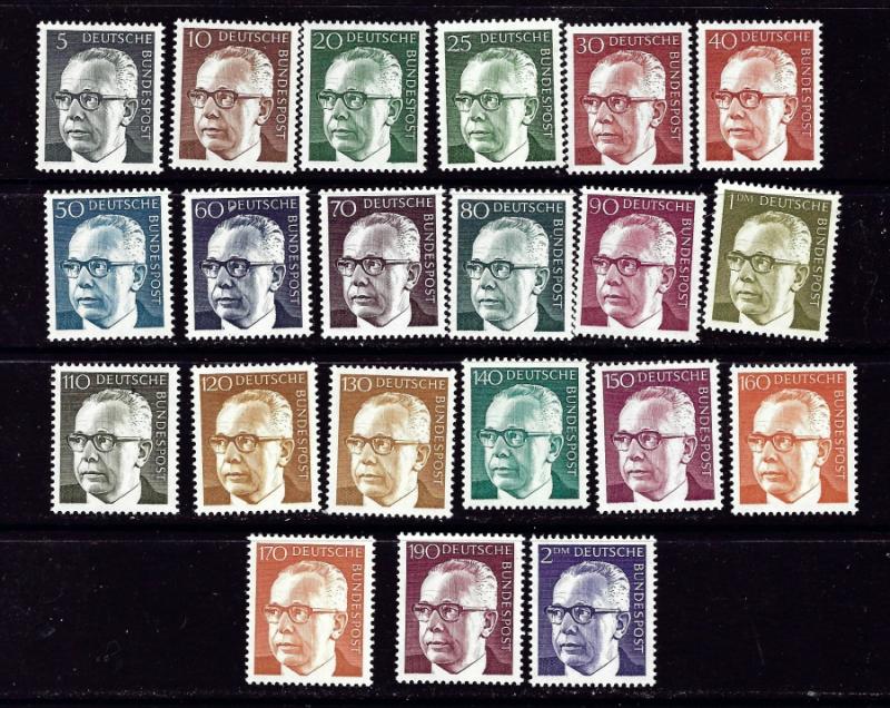 Germany 1028-44 NH 1970-73 President Heineman set