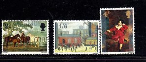 GREAT BRITAIN #514-516 1967 PAINTINGS F-VF USED c