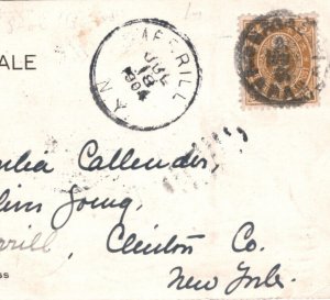 JAPAN Postcard Maritime PACIFIC MAIL Co SS *MONGOLIA* 1904 New York SHIPS MA106