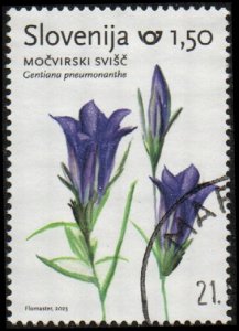 Slovenia 1538 - Used - 1.50€ Marsh Gentian (2023) (cv $3.30)