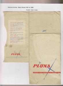 vtajm.O) URUGUAY, PLUNA - NATIONAL AIRLINE, TICKET HOLDER, XF