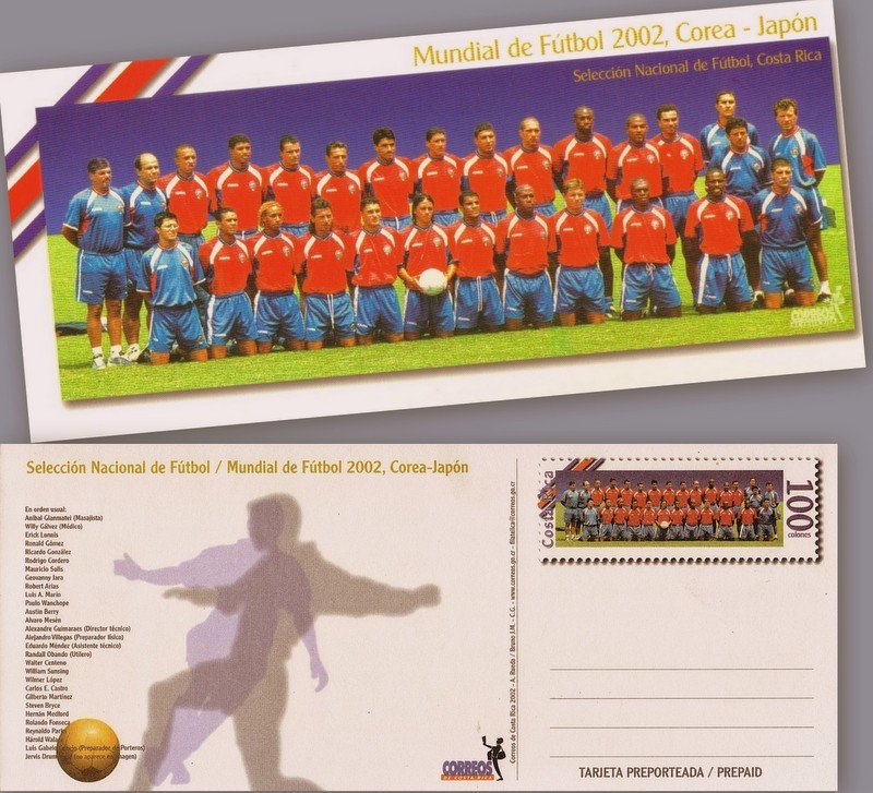 COSTA RICA NATIONAL SOCCER TEAM / WORLD CUP KOREA JAPAN 2002