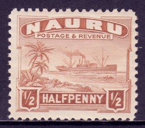 Nauru - Scott #17a - Glazed white paper, P11 - MH - SCV $4.75