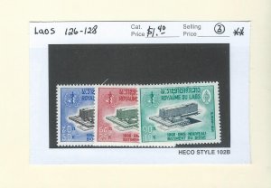 Laos 126-128  MNH