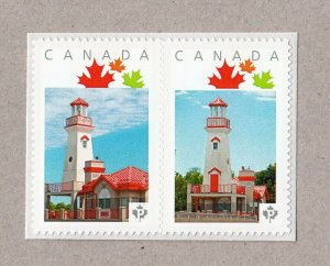 lq. LIGHTHOUSE = PORT CREDIT = pair= Picture Postage Canada 2016 [p16/02Lh2]