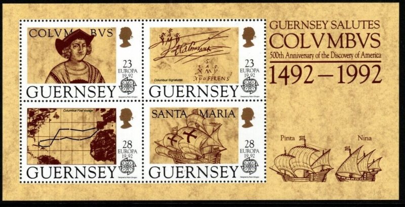 GUERNSEY SGMS560 1992 EUROPA MNH