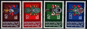 Liechtenstein # 704 - 707 MNH