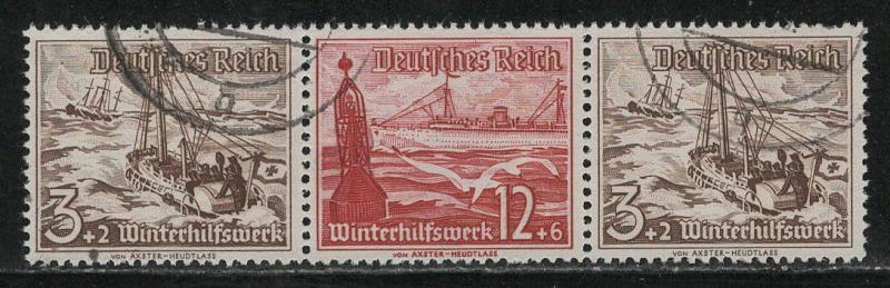 Germany Scott # B107 (2), B112, used, se-tenant, Mi # W132