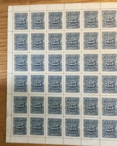 El Salvador Sc# J31 (56), J40 (56) - Mint No Gum Partial Sheets