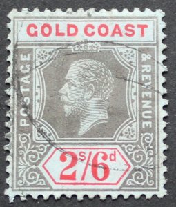 Gold Coast 1913 GV Two Shillings and Six Pence SG 81 used