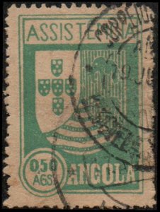 Angola RA5 - Used - 50c Assistance / Coat of Arms (1939)