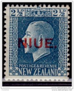 Niue 1917, New Zealand overprints, 2 1/2p Scott# 26, MLH