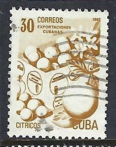 Cuba 2491 VFU FRUITS Z6166-1