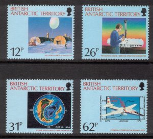 BRITISH ANTARCTIC 1991 Arctic Ozone Hole; Scott 176-79, SG 192-95; MNH