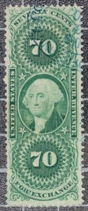 Scott R65c - 70 Cents Foreign Exchange Revenue - Used Nice Stamp SCV $14.00 