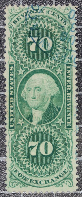 Scott R65c - 70 Cents Foreign Exchange Revenue - Used Nice Stamp SCV $14.00