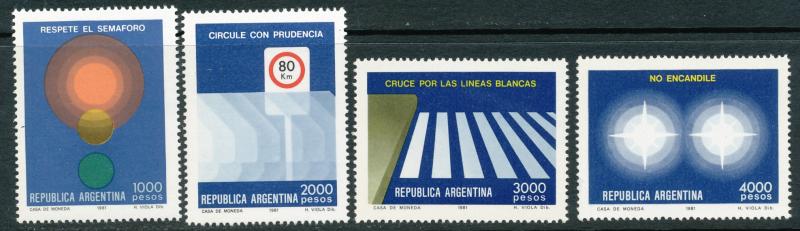 Argentina #1330-1333 mint set, Traffic Safety