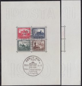 GERMANY REICH [1930] MiNr 0446-49 Block 1 ( Sonder-O/used ) [01] geprüft