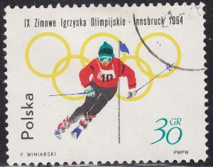 Poland 1199 Olympic Slalom Skiing 1964