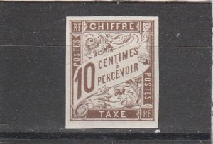 French Colonies  Scott#  J16  MH  (1894 Postage Due)