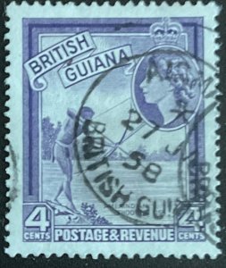 British Guiana #256 Used CDS Single Indian Shooting Fish L39