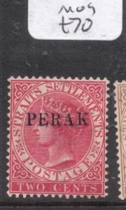 Malaya Perak SG 18d Bright Rose Shade MOG (4diu) 