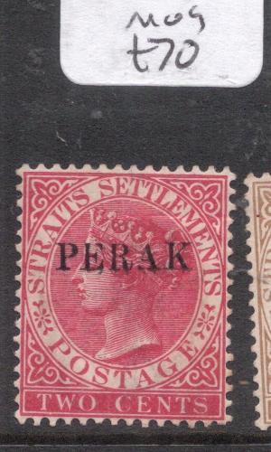 Malaya Perak SG 18d Bright Rose Shade MOG (4diu)