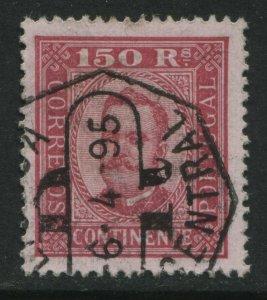 Portugal 1893 150 reis rose  perf 13 1/2 CDS used