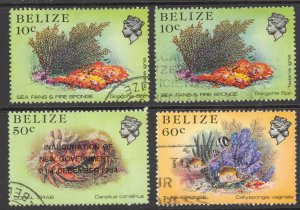 Belize Sc# 705-709 SG# 772,775,776 Used 1984 Marine Life