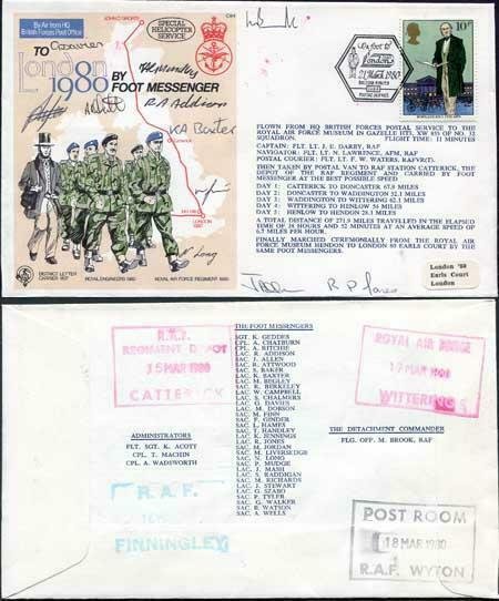 C64c To London by Foot Messenger Signed Fg Off Brook 10 Foot Messengers (B)