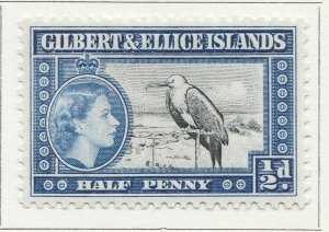 British Colony GILBERT & ELLICE ISL. 1956 1/2d MH* A28P27F28550-