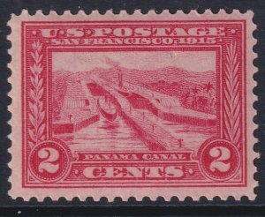 398 U.S. 1913 Pan Pacific, Panama Canal 2¢ issue MNH CV $35.00