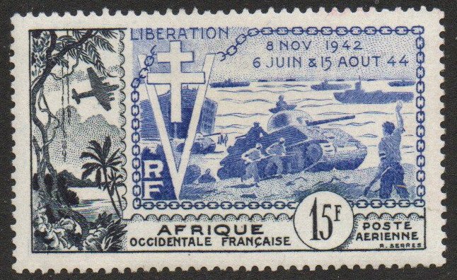 French West Africa Sc #C17 Mint LH; Mi #65