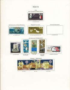 MALTA 1950s/60s M&U Mixture 50+Items Au13276