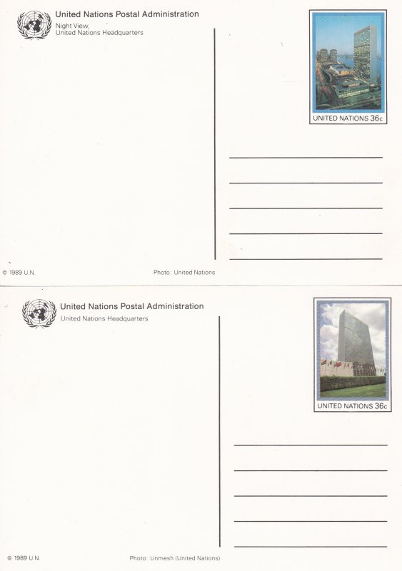 United Nations - New York # UX9-UX18, Postal Cards, Mint, 1/2 CAt.